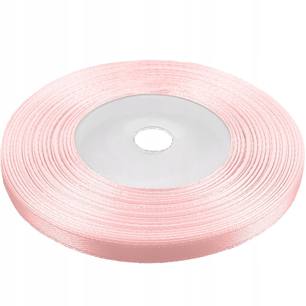 Zijde lint bleek roze 6mm, 32 meter - Elegant voor knutselen
