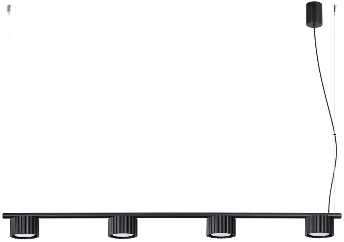 Sollux Lighting Kroonluchter AURA - Gx53 - zwart - aluminium - 122x10x208cm