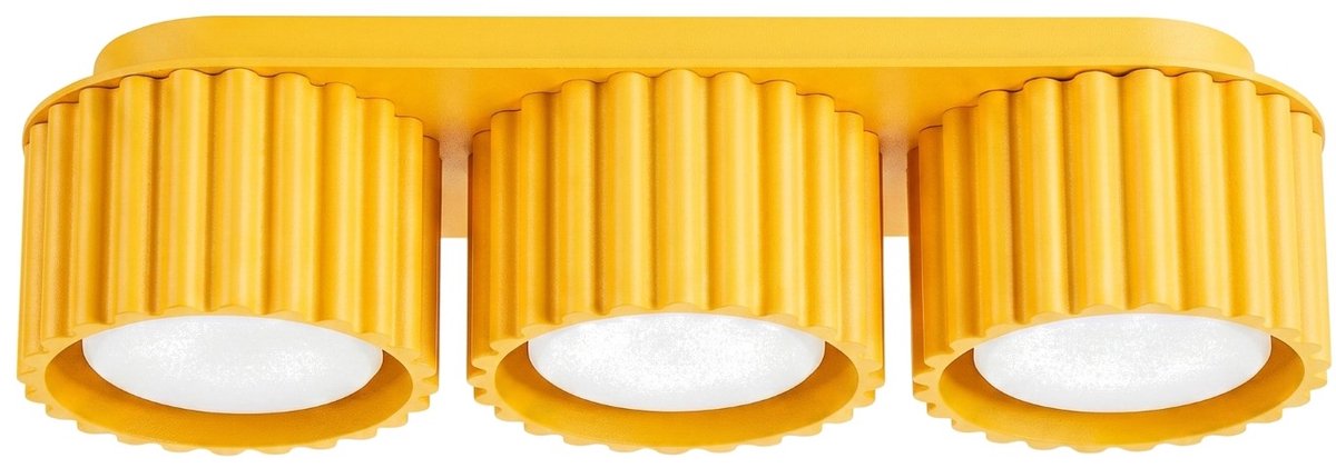 Sollux Lighting Plafondlamp AURA - Gx53 - geel - aluminium - 32.5x10x8cm