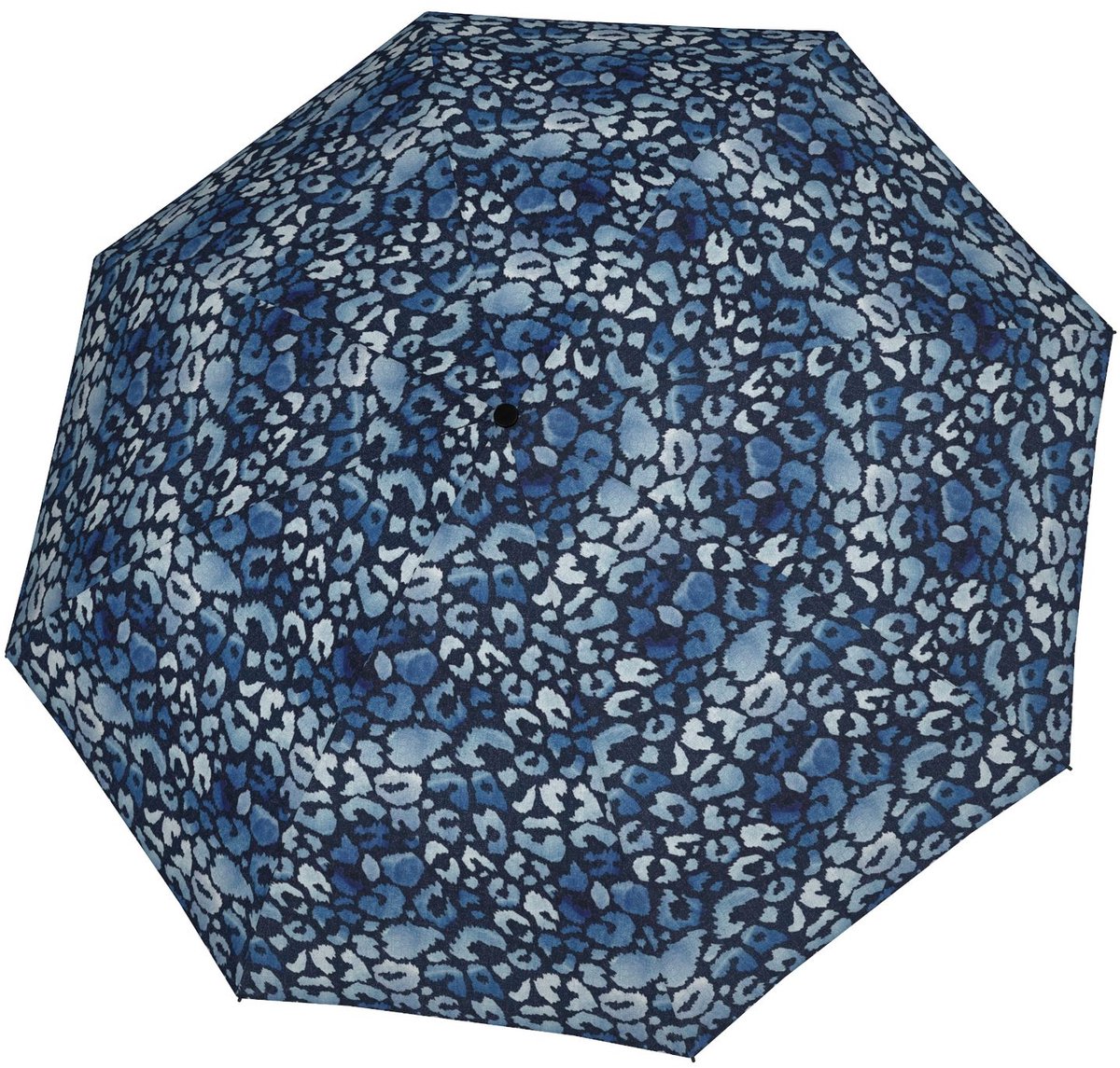doppler paraplu Fiber Magic Printed Pattern Denim blauw