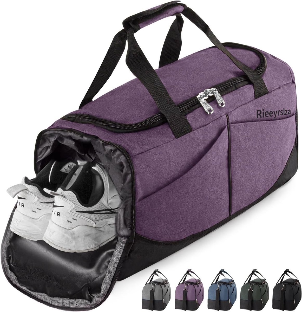 Sporttas - Paars - 40L - Waterdichte Sporttas met Schoenenvak - Voor Unisex