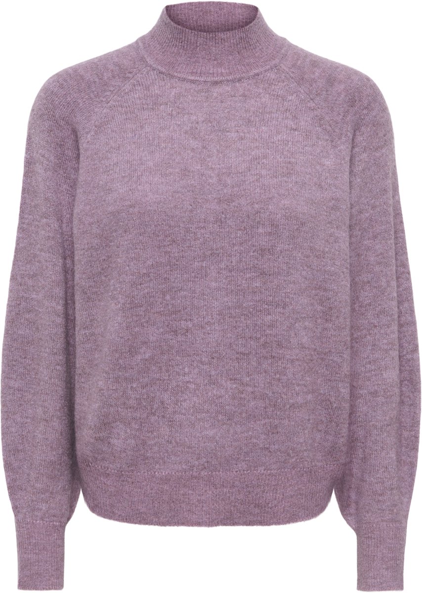 Jacqueline de Yong Trui Jdybeatrice L/s Hn Raglan Pulllver 15379816 Grape Shake/melange Dames Maat - XS