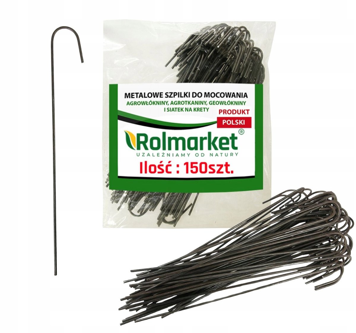 150x Metalen Grondpennen "J" 25cm voor Agridoek & Geotextiel