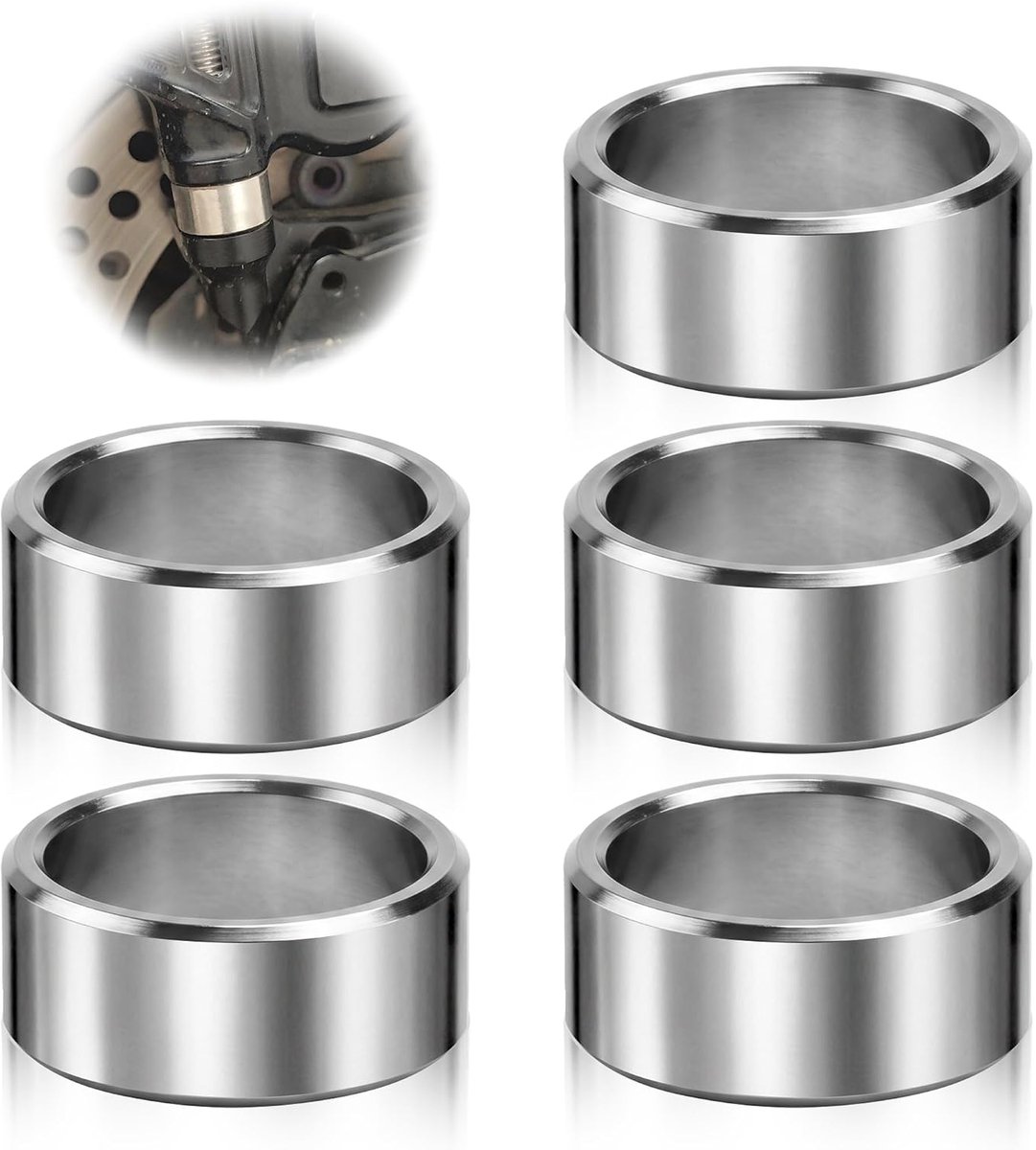 5 Stuks Afstandshulzen Roestvrij Staal 304, 8 mm ID x 12 mm OD x 10 mm L, Ronde Afstandhouders Zonder Schroefdraad - ShopVlot