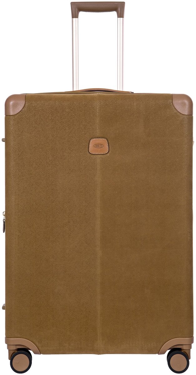 Bric's Life 4 wielen Trolley L 78 cm met uitbreidingsplooi - Harde bagage - TSA slot - camel
