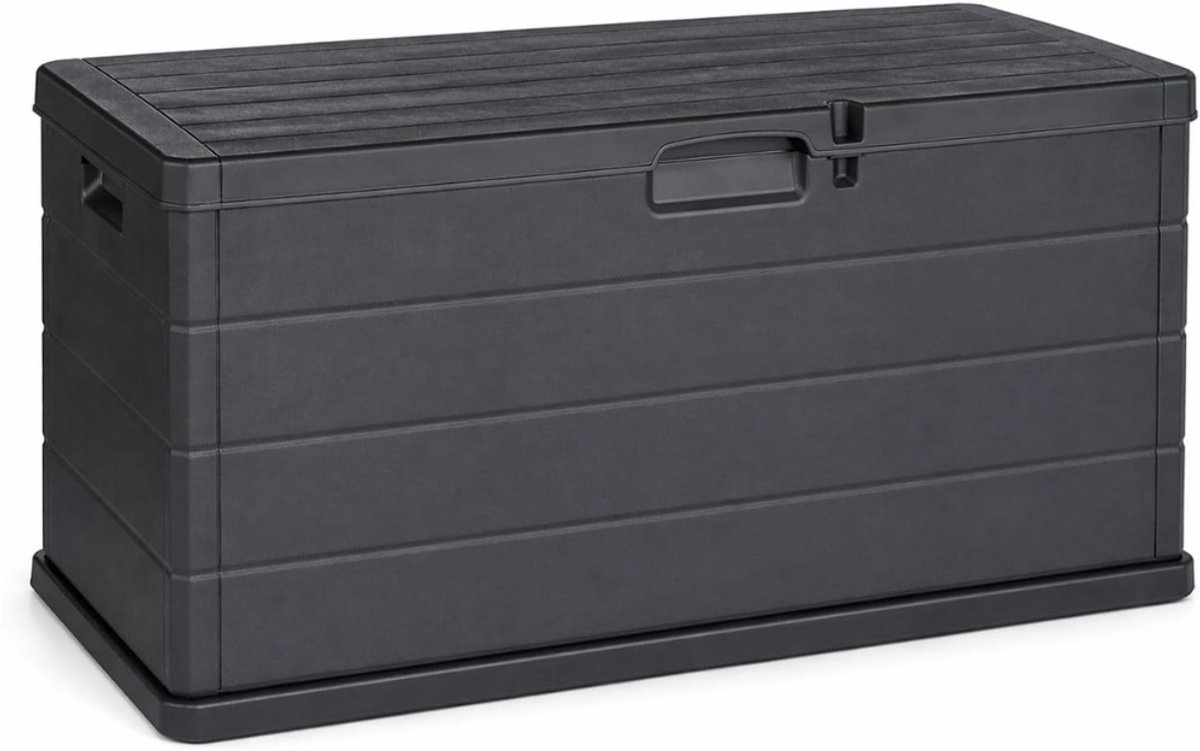 DYVNS® Kussenbox voor buiten - Opbergbox Tuin - Weerbestendig - Antraciet - 340 L