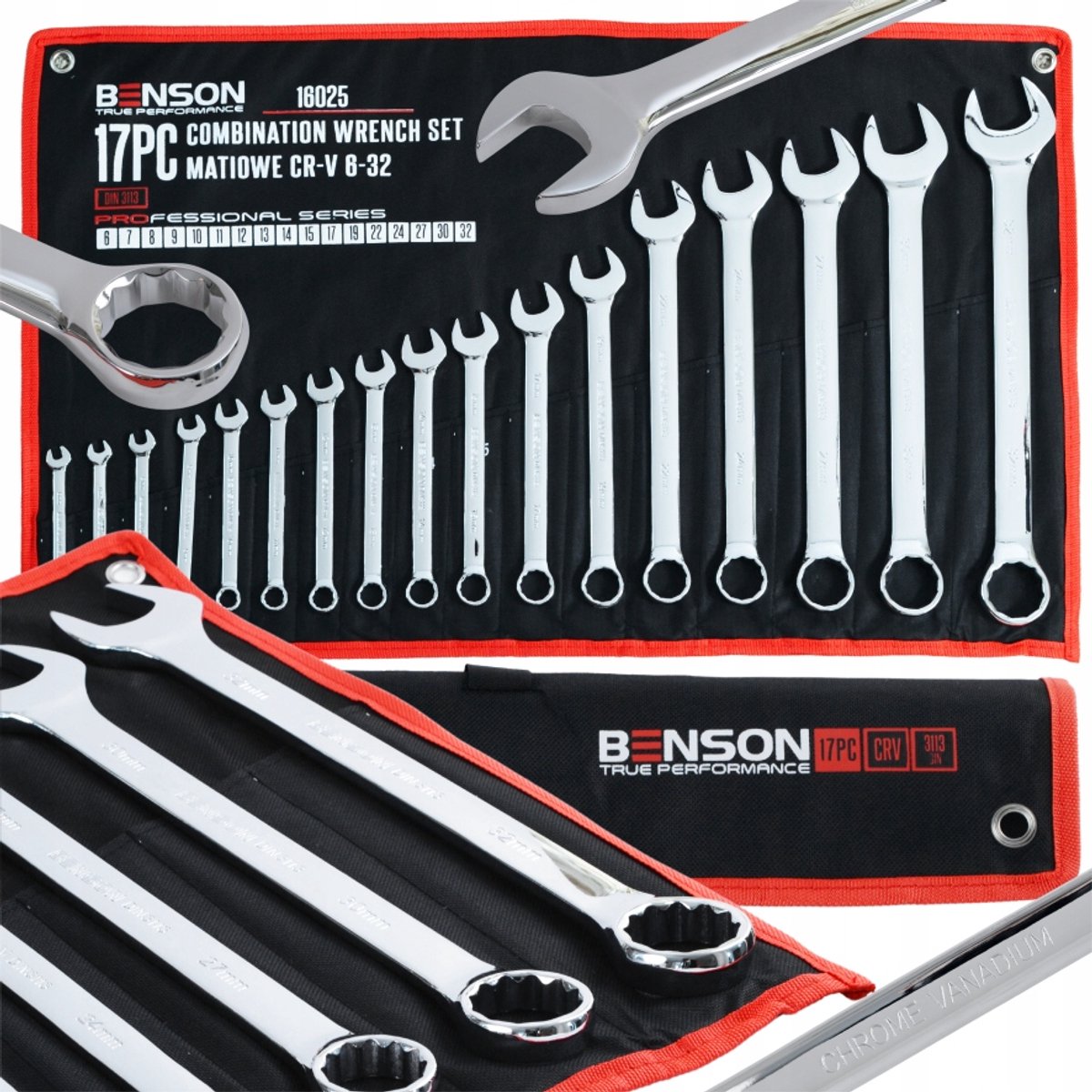 Benson by Black Ringsleutel Set 6-32mm 17 Delig