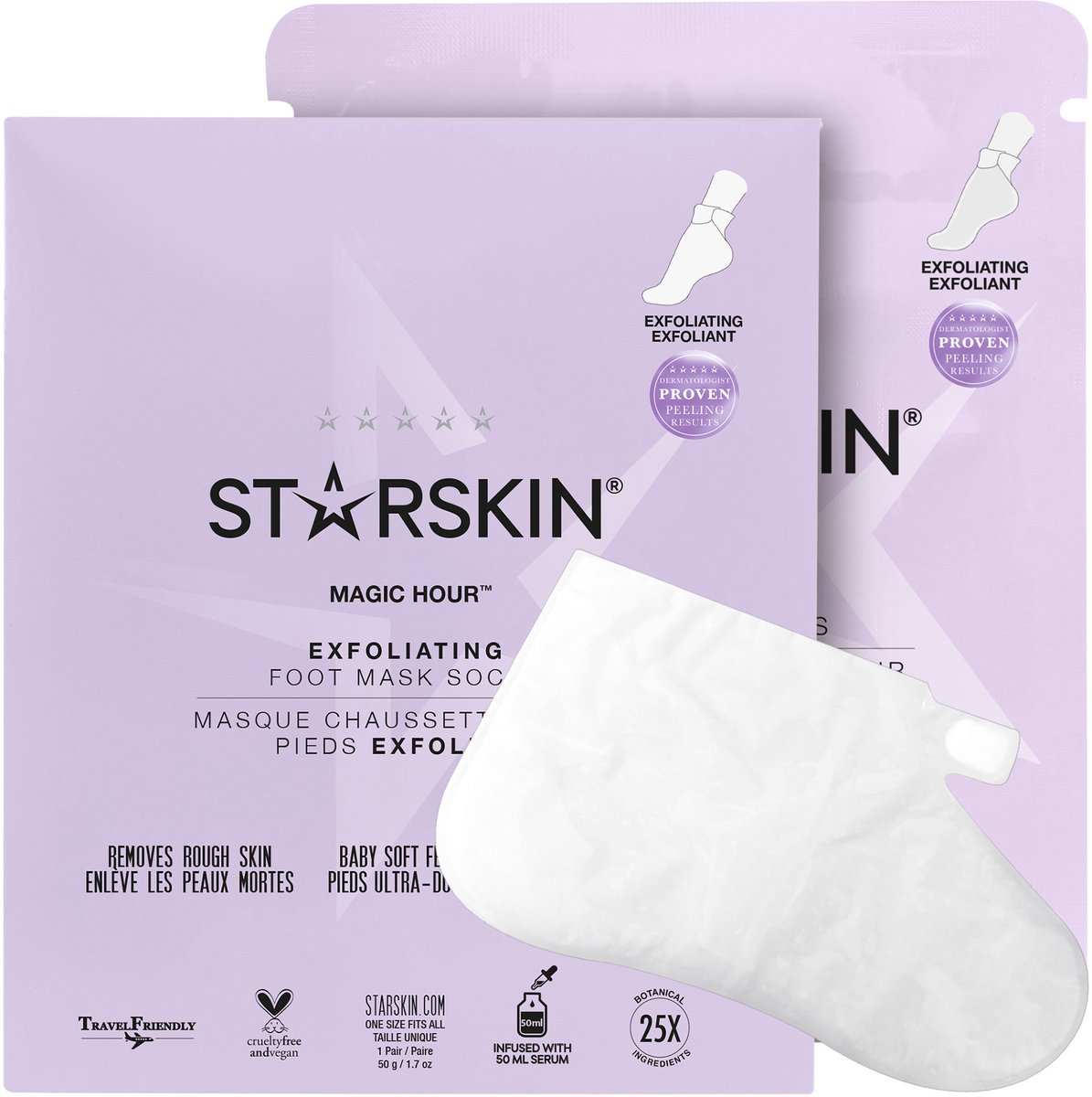 Bol.com STARSKIN® Magic Hour – Voetmaskersokken / Voetmasker – Exfoliërend & Eeltverwijderend – Korean Skincare voor alle huidty... aanbieding