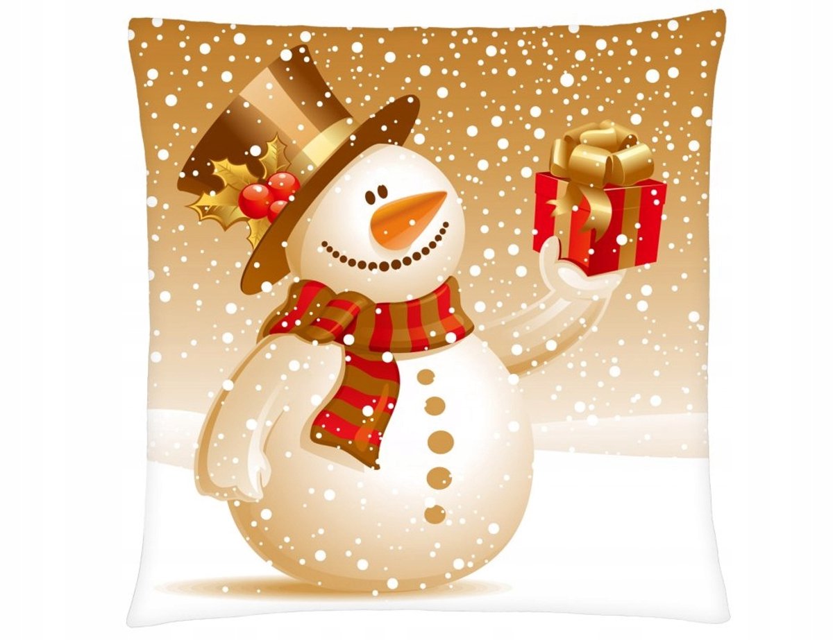 Kerstdecoratie Kussen 40x40 cm Ster Motief - Zacht Minky Achterkant