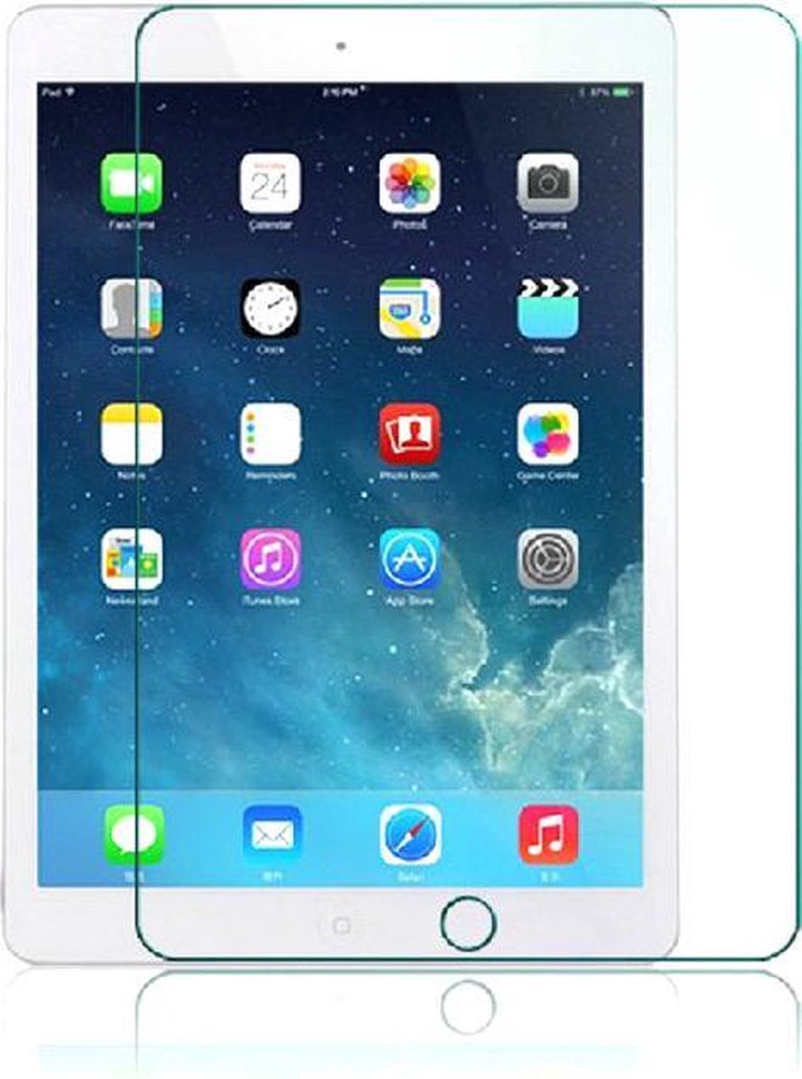 Screenprotector - Geschikt voor iPad 9.7 (2017/2018) - Glasplaatje iPad - Beschermplaatje - Scherm glaasje - Scherm beschermer - Screen protector / cover - Beschermen tegen krassen - Jonyx