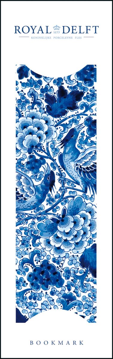 Boekenlegger - Kunst - CThe Royal Dutch Delftware, Royal Delft - 5cm x 16cm