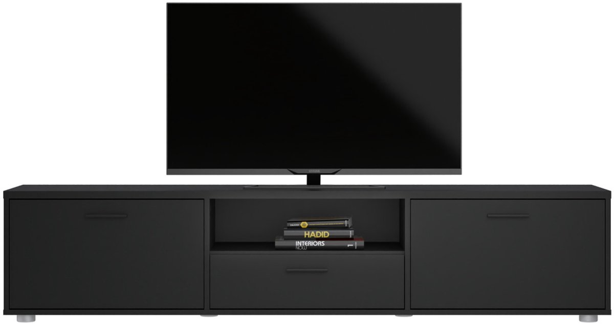 Giga Living Tv-meubel Media - Zwart - 180x40x40cm