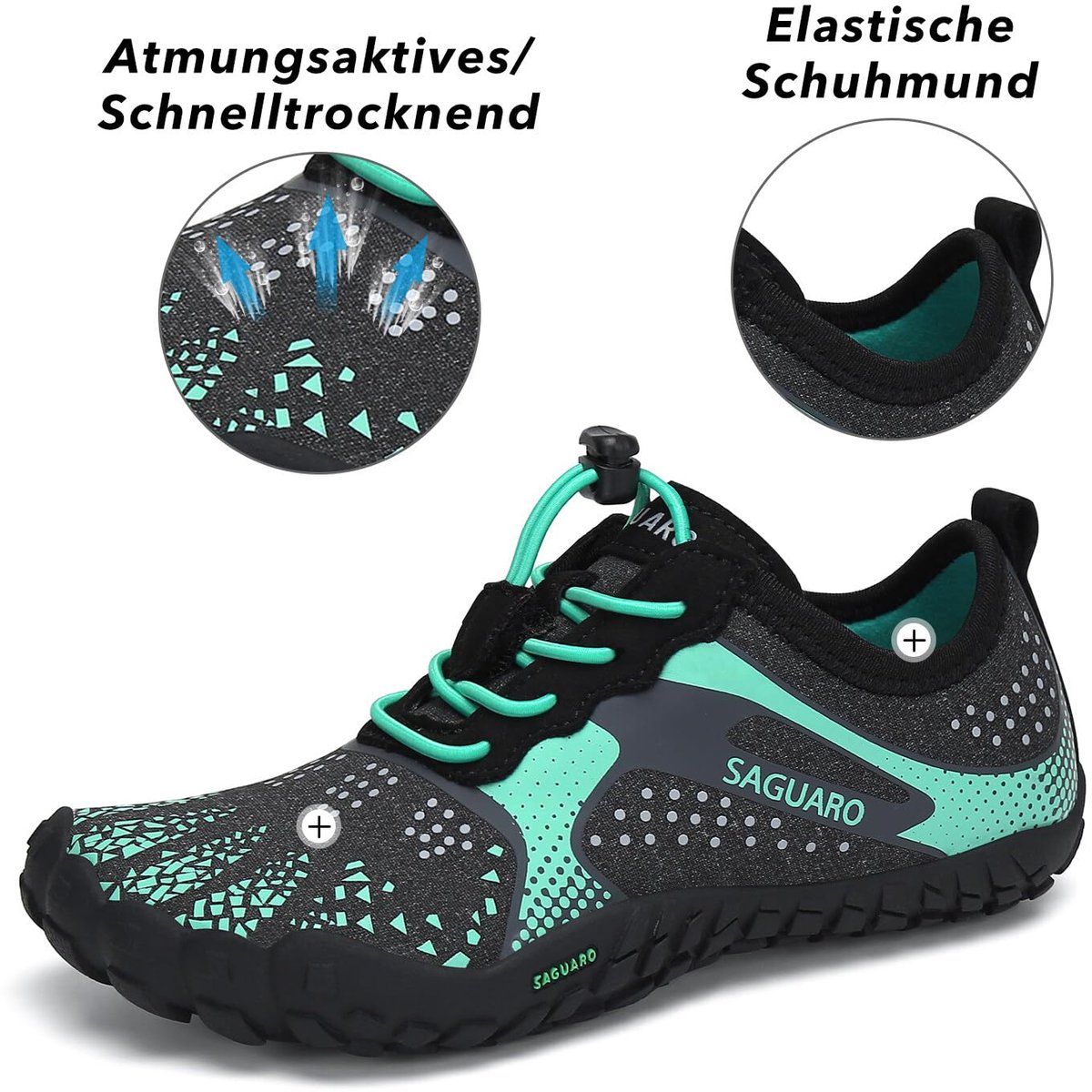 SAGUARO Blotevoetenschoenen voor kinderen, blotevoetenschoenen, ademende badschoenen voor jongens en meisjes, maat - ShopVlot