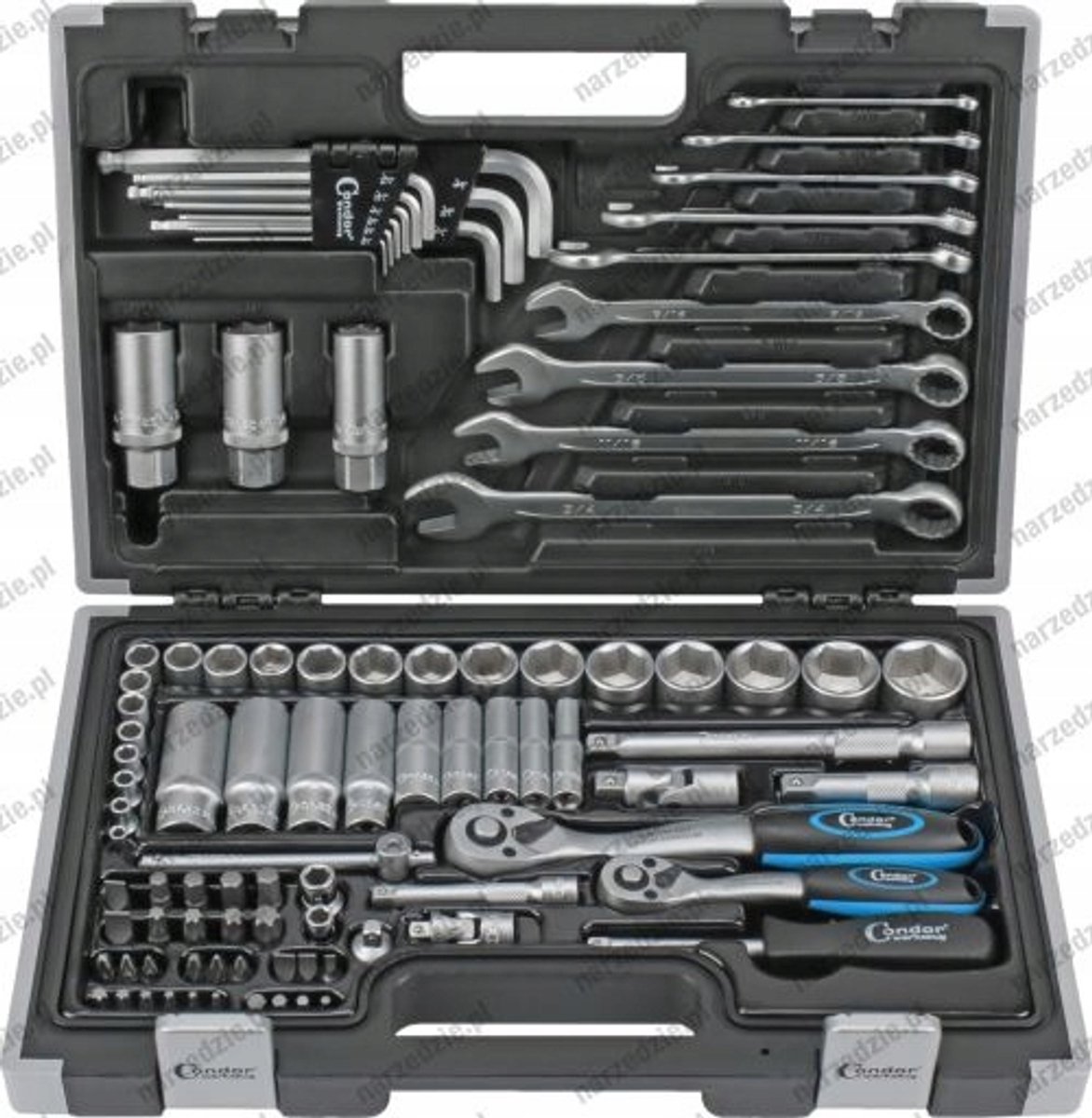 92-delige Doppenset 1/4" & 3/8" Inch - Chroom-Vanadium Staal