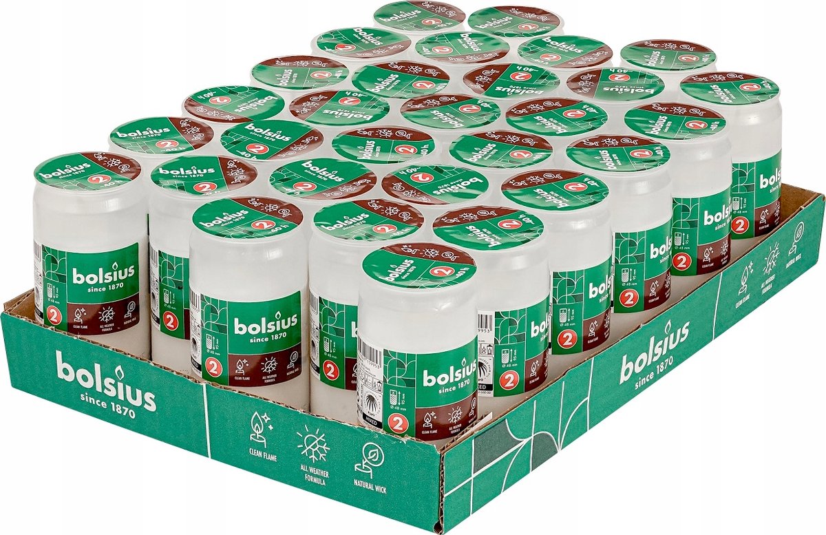 Bolsius Oliekaarsen RC2 voor Graflichten - 30 stuks - 40 uur brandtijd