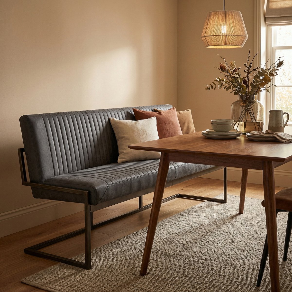 Tower Living Bankje Ferro 135 Savannah Antraciet Grijs