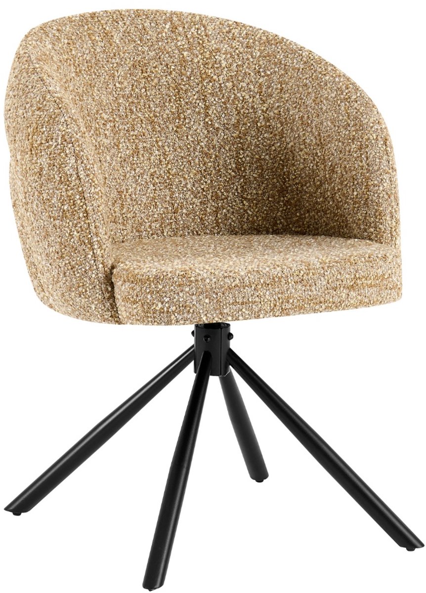 Giga Meubel Eetkamerstoel Emilia - Taupe - Draaibaar - Set van 2