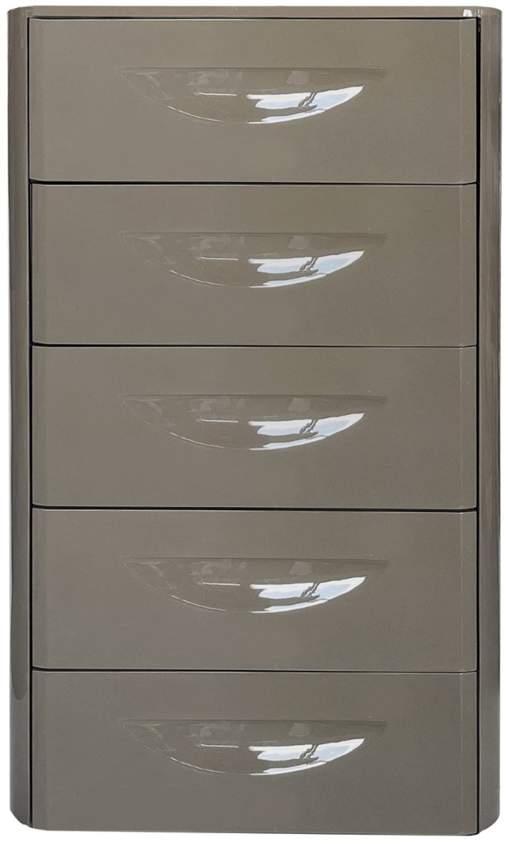 DÉJA Living Ladekast Setra - Kaki Groen Glossy MDF - 60x41x105cm