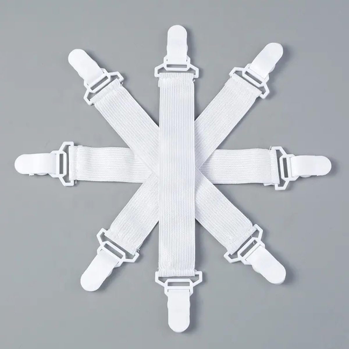 4 Pieces Sheet Clips Metal Buckle Fastening Tape Sheet Tensioners Set - Cover Tensioners - Duvet Tensioners - ShopVlot