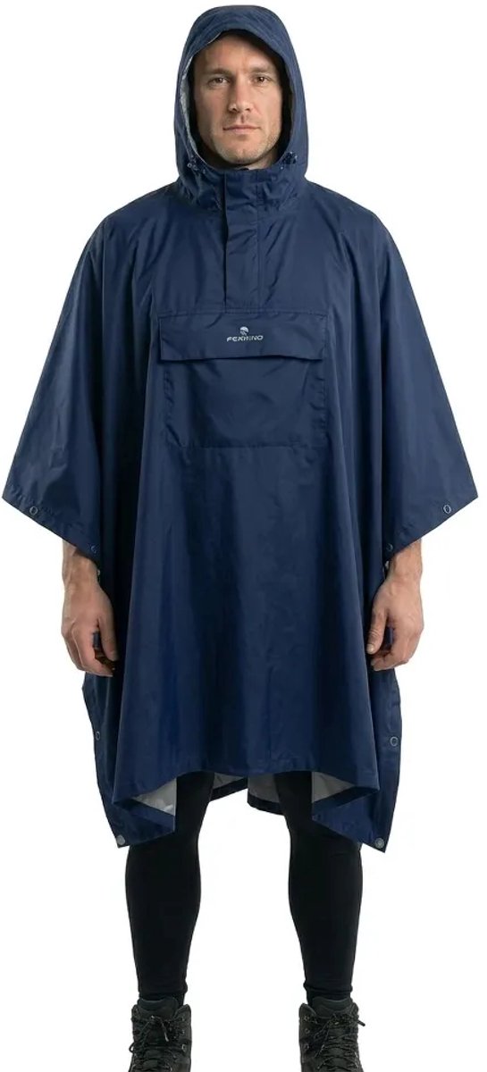 Ferrino Todomodo Ripstop Poncho Blauw L-XL Man
