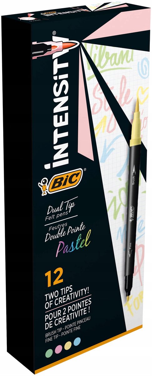 Dual Tip Pastel Markers - 12 Stuks