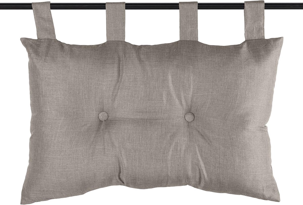 STOF Bea Hoofdbord - 70 x 45 x 4 cm - 100% Polyester - Jutekleur