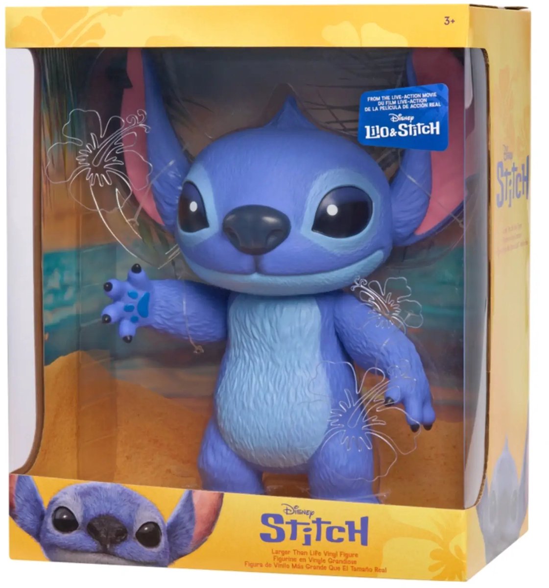 Disney Stitch Live Action figuur 35 cm - Gemaakt van vinyl - Met bewegingspunten