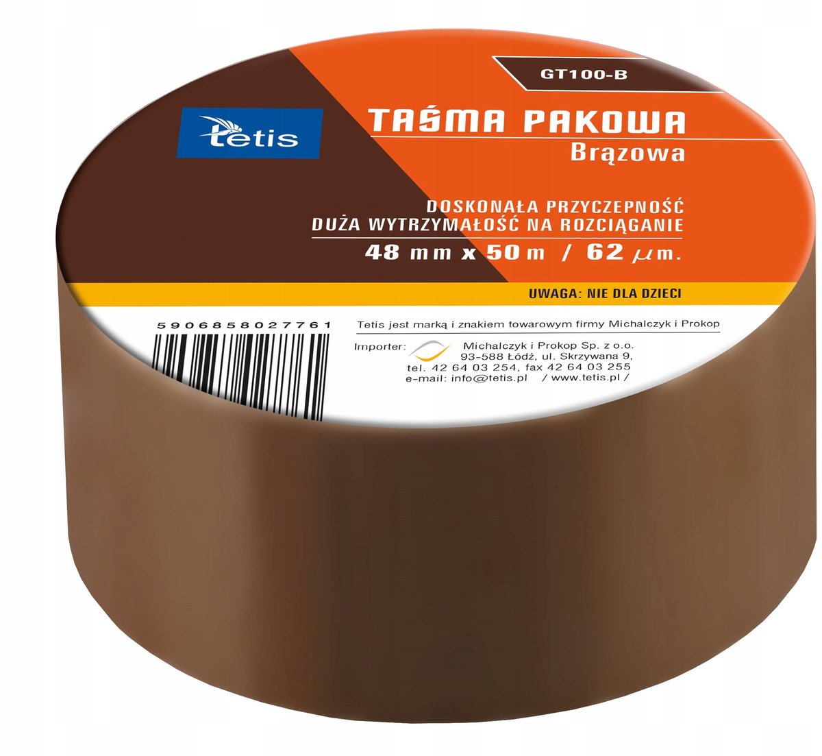 Bruine Pakkingstape 4,8x50m - Hoge Kwaliteit Verpakkingstape