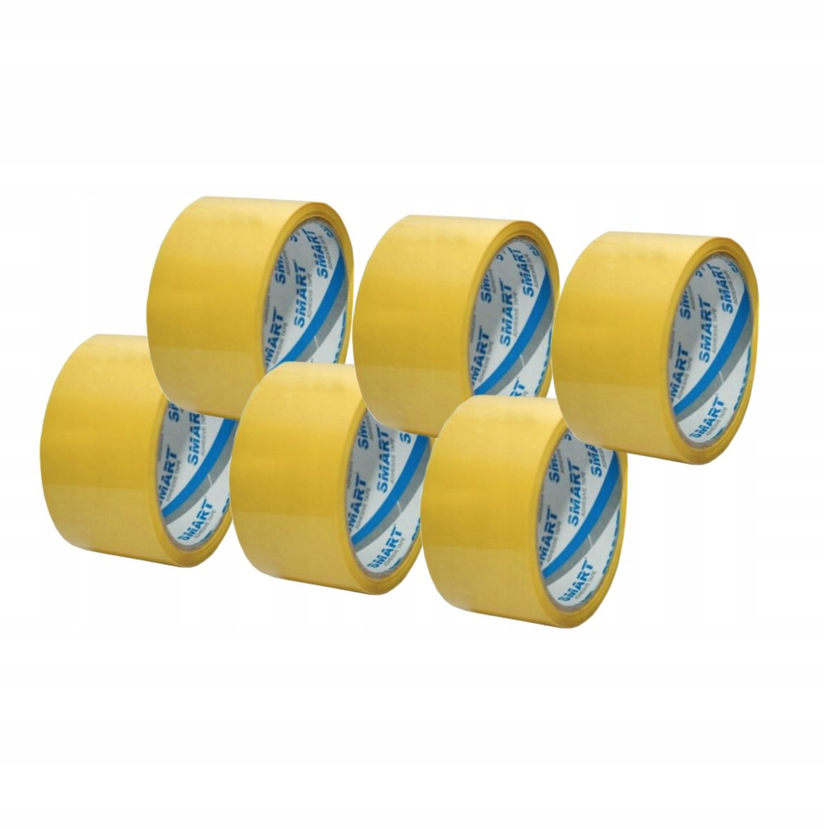 Gele Pakkingstape 48mm x 50m - 6 Rollen - Sterk & Betrouwbaar