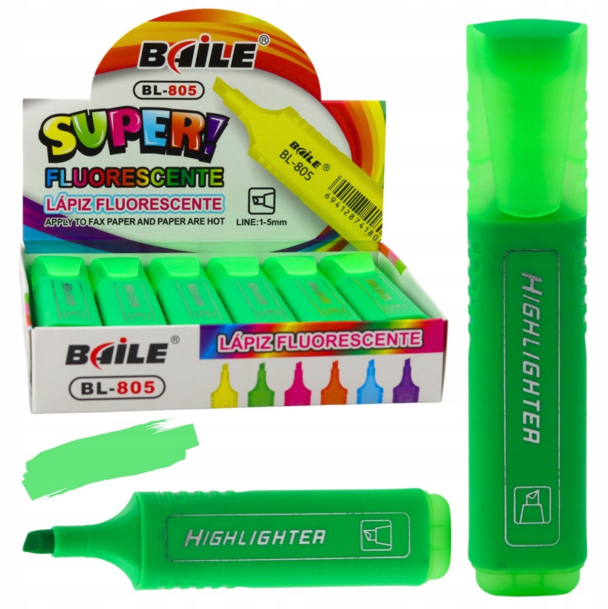 Neon Groene markeerstift - Intensief Groen, Sneldrogend