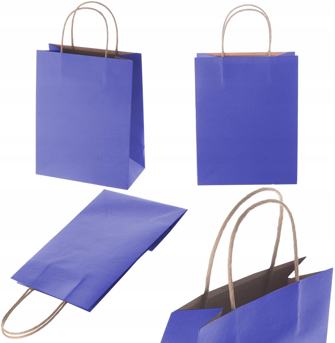 Papieren Cadeautas A4 Donkerblauw 250 stuks - Eco Kraft