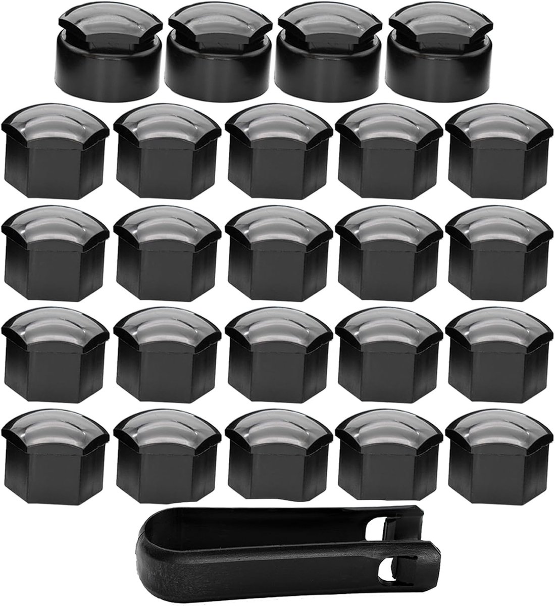 XUKEY 24Pcs Wheel Bolt Caps 17mm Universal for Wheel Nuts Plastic Caps Caps for Screws Hex Socket Caps for Tyres (17mm) - ShopVlot
