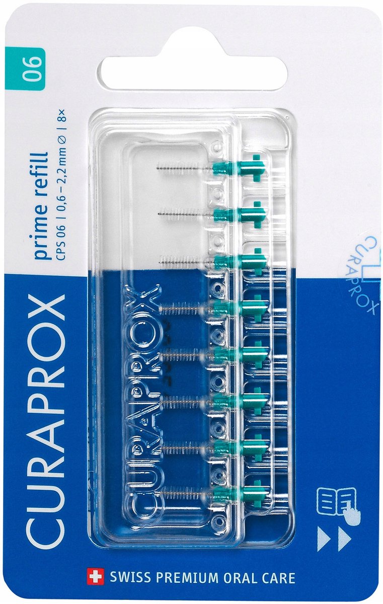 Curaprox CPS 06 Prime interdentale borstelharen - 8 stuks