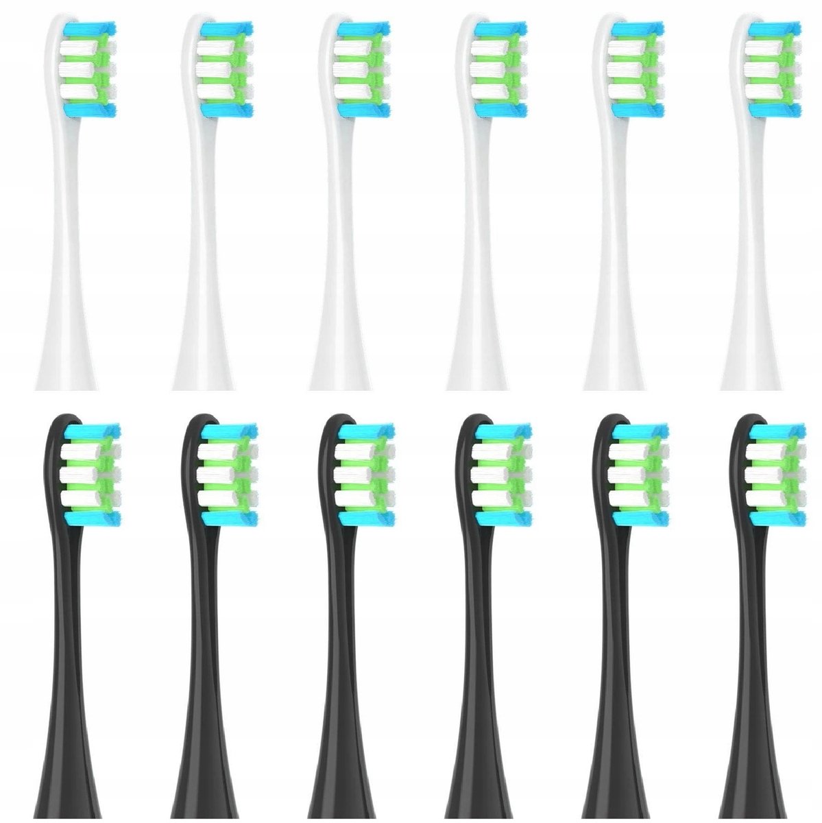 Oclean Opzetborstels 12 Stuks Mix - Voor Alle Oclean Sonic Tandenborstels