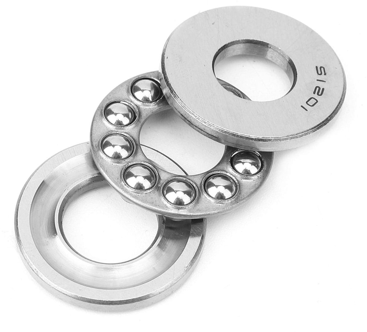 5pcs Axial Ball Pressure Bearing, 12mm x 28mm x 11mm Low Noise Airplane Thrust Single Column Thrust BallBearings - ShopVlot