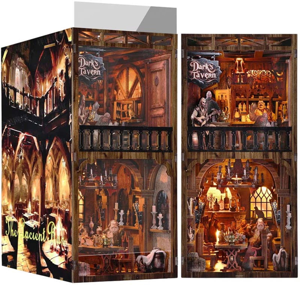 Boek Nook Tawerna "Zilveren Griffioen" - Miniatuurhuis DIY