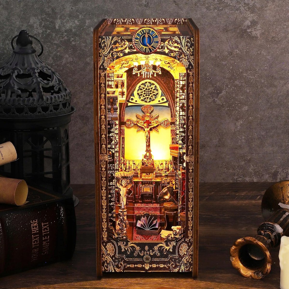 LED Houten Boekenkast Decoratie - 3D Puzzel
