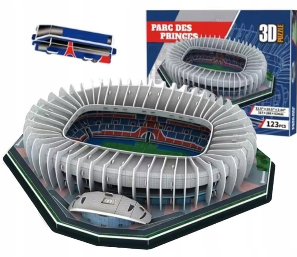 3D Puzzel Parc des Princes Stadion PSG - 123 Elementen