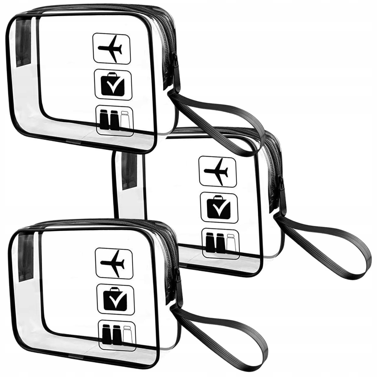 Reisorganizer Set 3 Stuks Transparant voor Koffer & Toiletartikelen