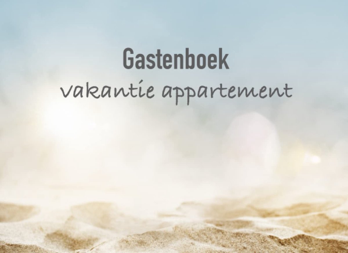 Vakantiegasten Gastenboek - Voor vakantiewoning - Invullen voor gasten - Cadeautip voor eigenaren