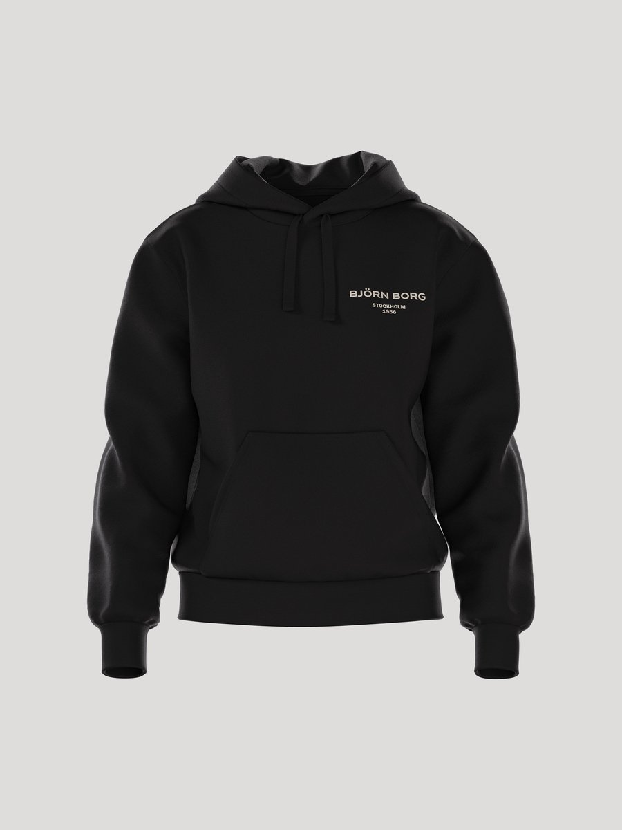Björn Borg Essential 1 Trui Met Capuchon Dames Hoodie Vrouwen Trui - Maat XXL - Zwart