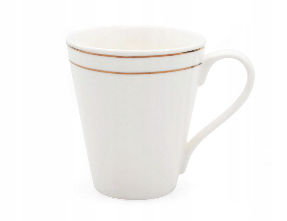 Porseleinen Mok 300ml met gouden rand - Elegant & Tijdloos