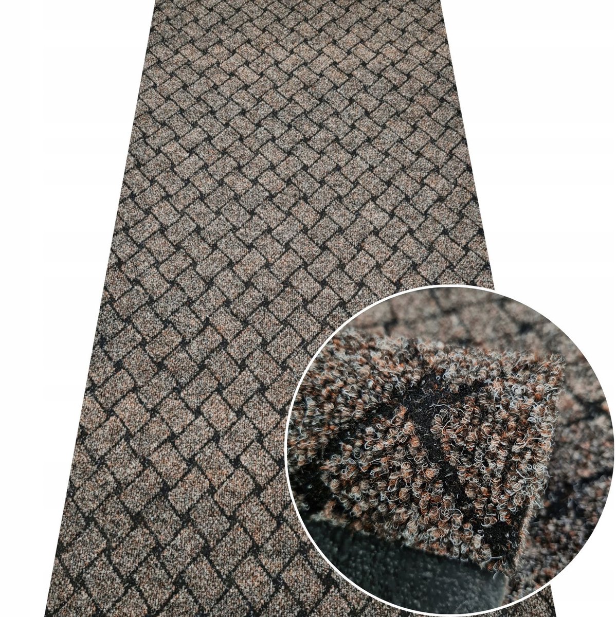 Beige Deurmat op Maat - 80cm Breed - Boho Stijl