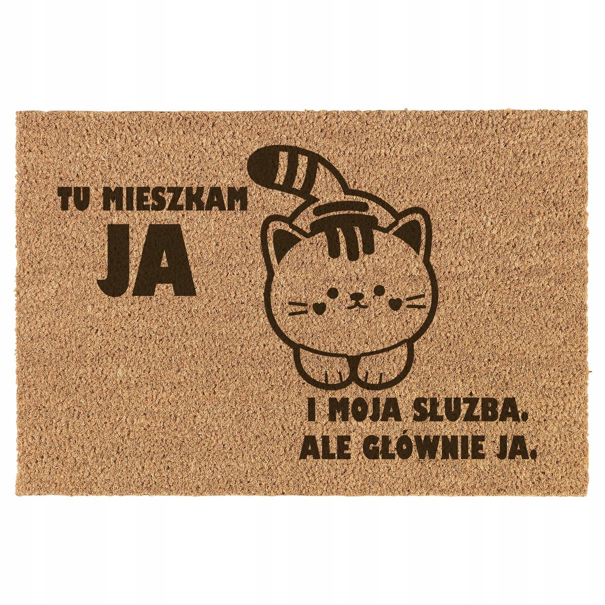 Deurmat Kokosvezel met Kattenmotief - Antislip & Duurzaam