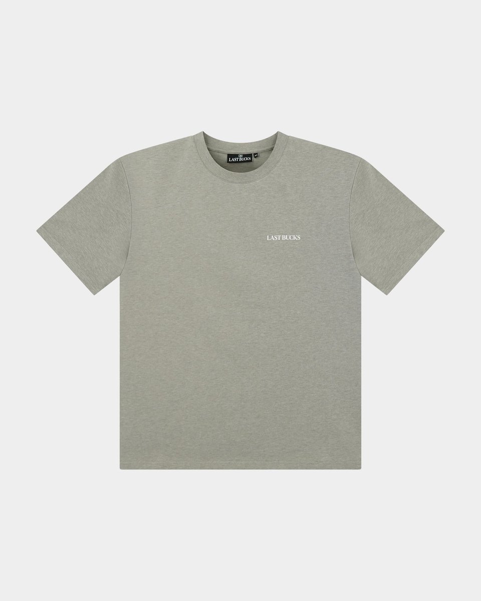 Last Bucks - Capital Tee - Heren T-shirt - Grijs - Maat M - Regular Fit