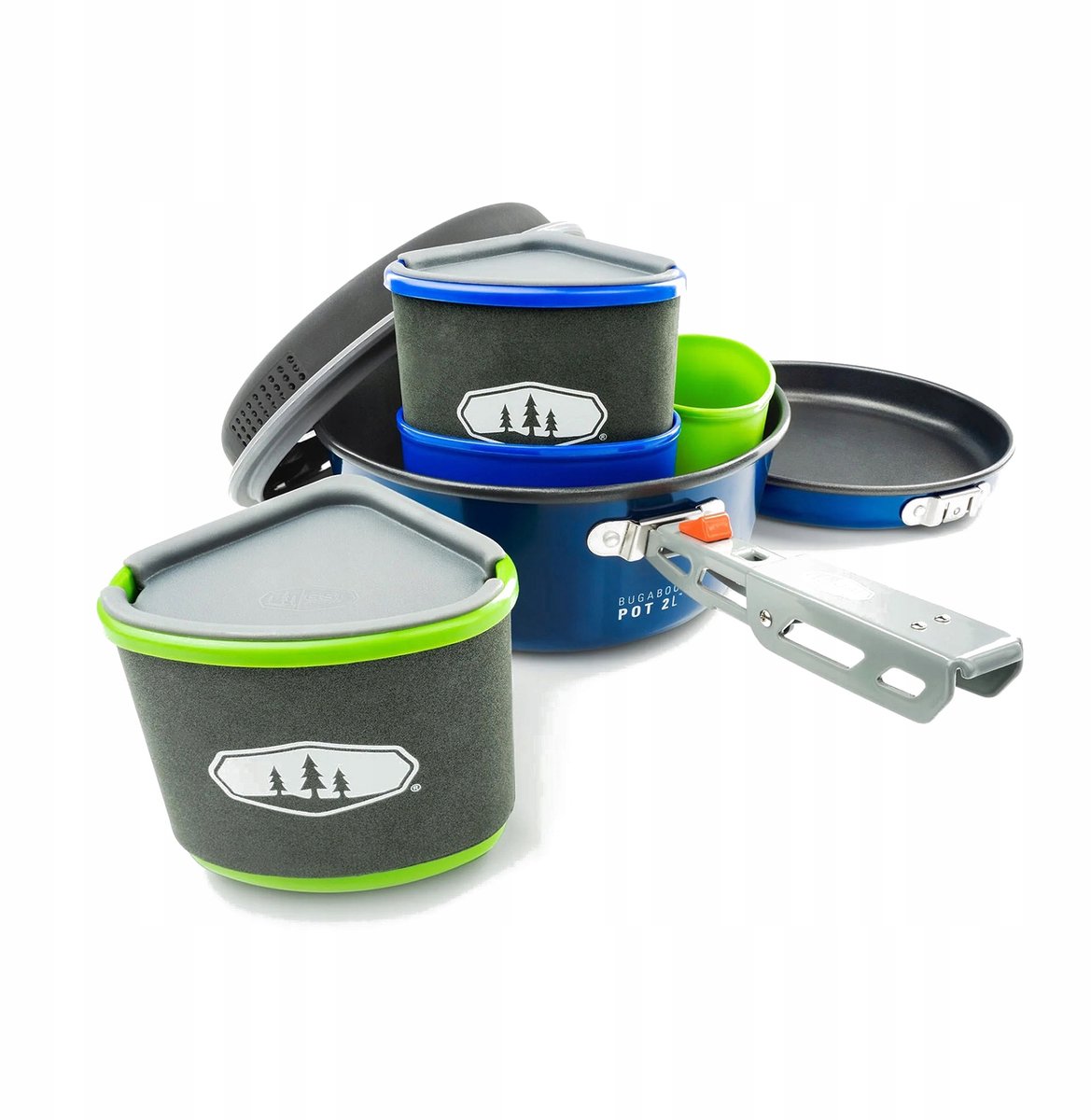 GSI Outdoors Bugaboo Ceramic Blauw 2L Kampeerbestek Set