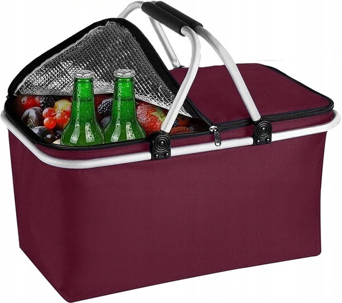Opvouwbare Thermische Picknickmand - 20L - Ideaal voor Boodschappen & Reizen