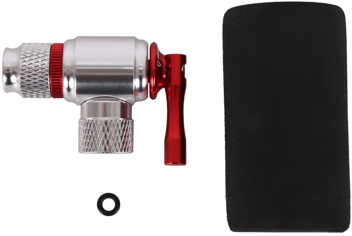 DUZEPA CO2-pomp met geïsoleerde huls, mini-fiets-CO2-ventiel van aluminiumlegering, voor Presta- en Schrader-ventiel - ShopVlot