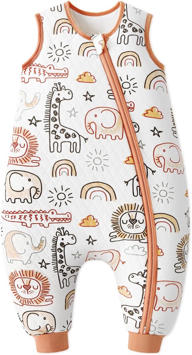 Babyslaapzak met voeten 1.5-2.5 Tog - Winter slaapzak met benen - Katoen - Warm voor jongens en meisjes - ShopVlot