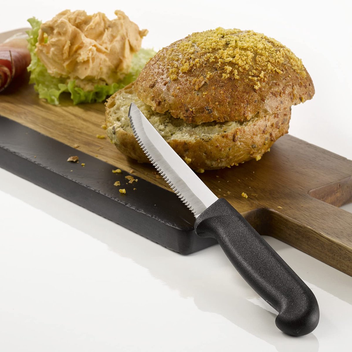 Steakmes set van 6 - roestvrij staal - ergonomisch handvat - perfect voor vleesliefhebbers - ShopVlot